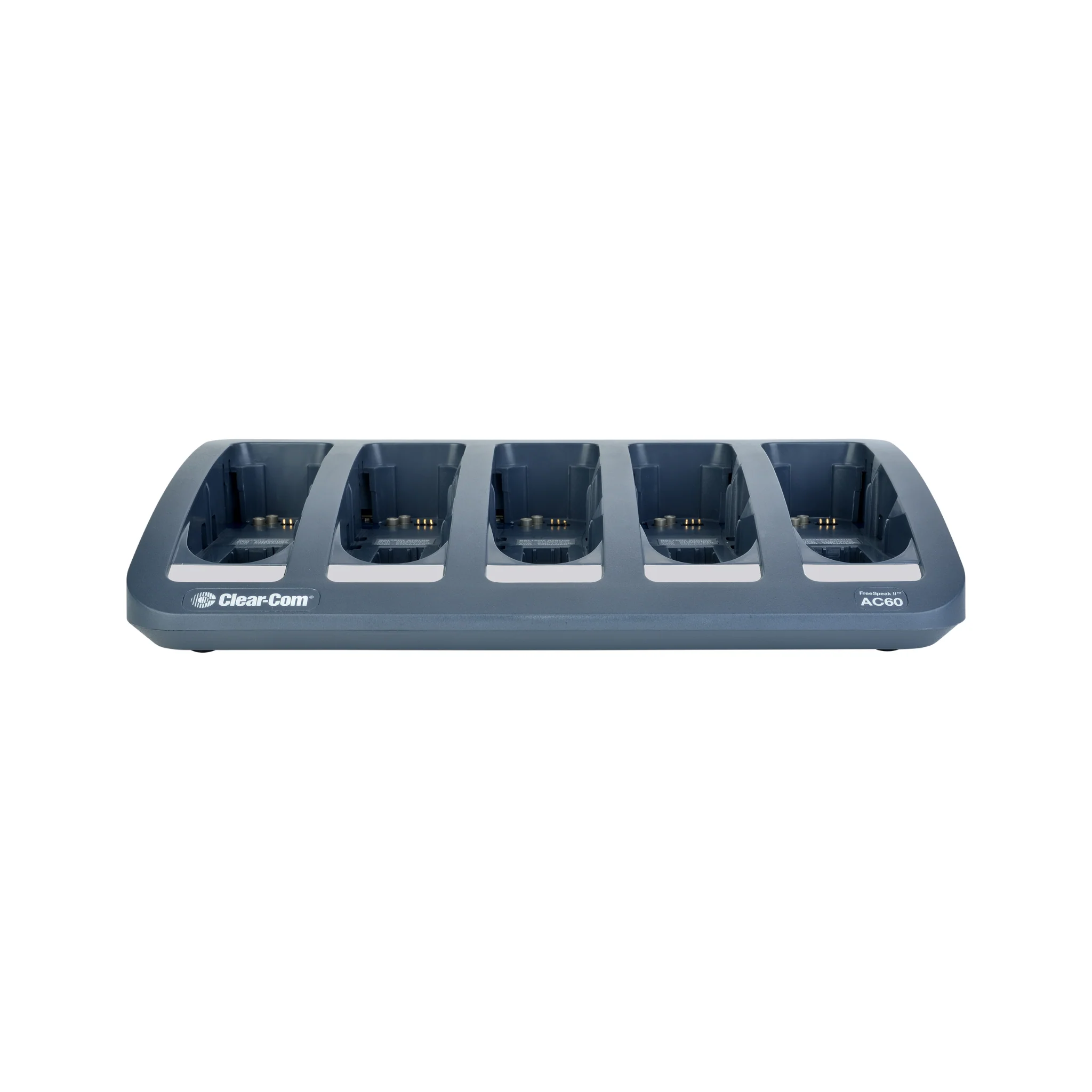 Clear-Com FreeSpeak II 5-way charger: FreeSpeak II 5 bay drop in beltpack charger and battery charge