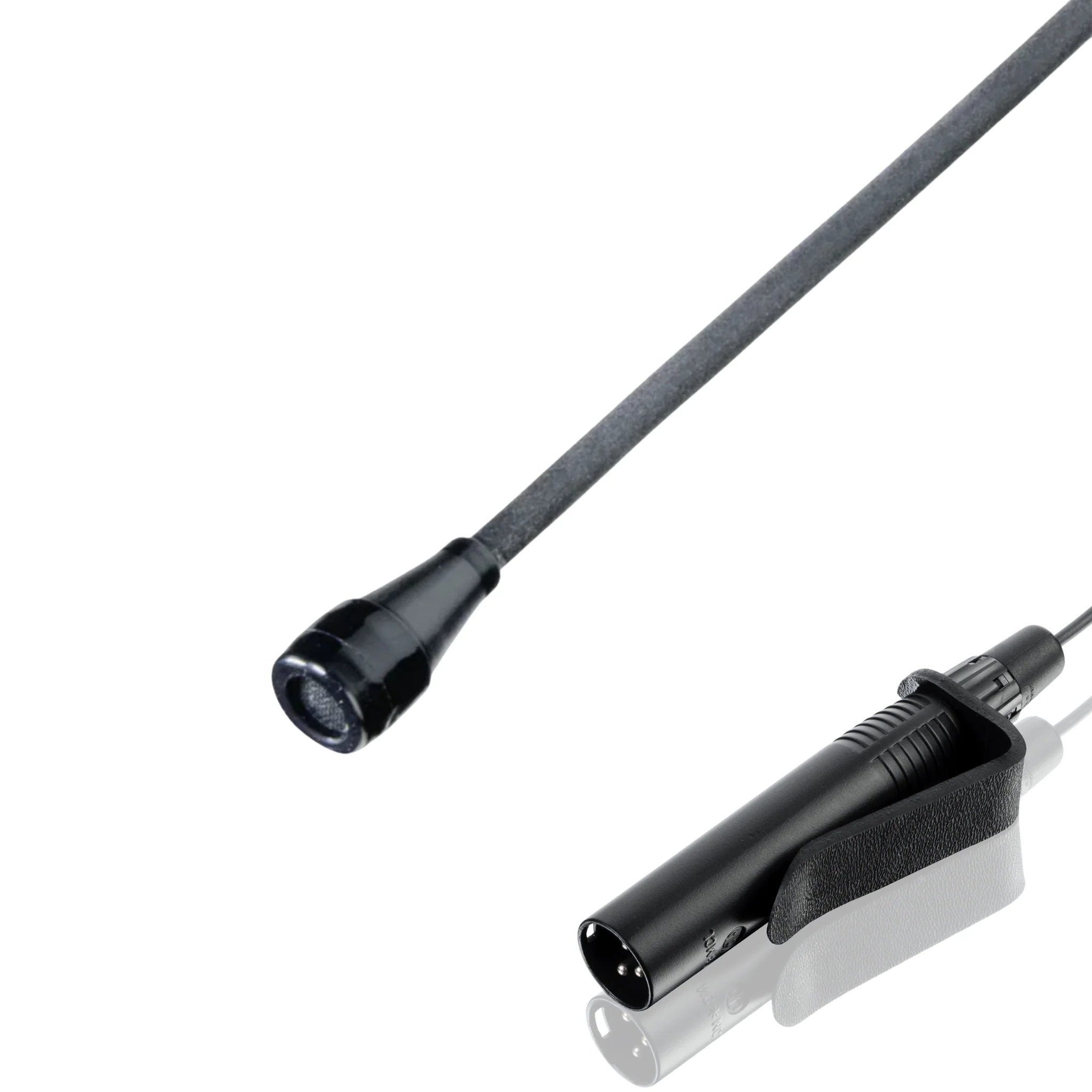 Countryman B3 (round) microphone, phantom powered to XLR, black