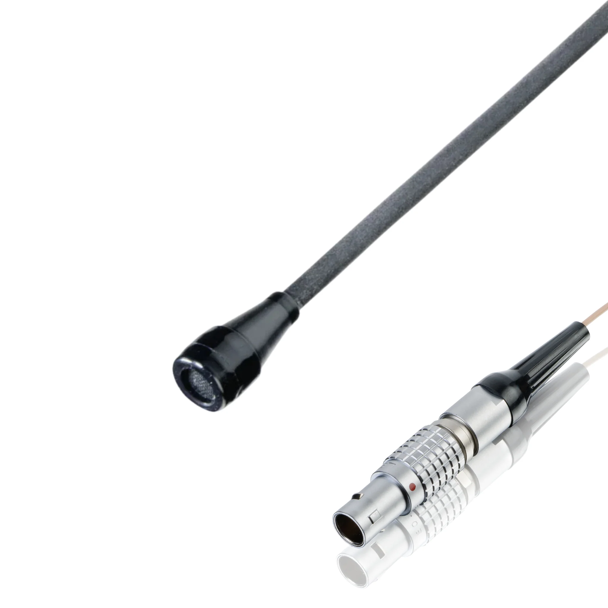 Countryman B3 (round) microphone wired for Trantec, black