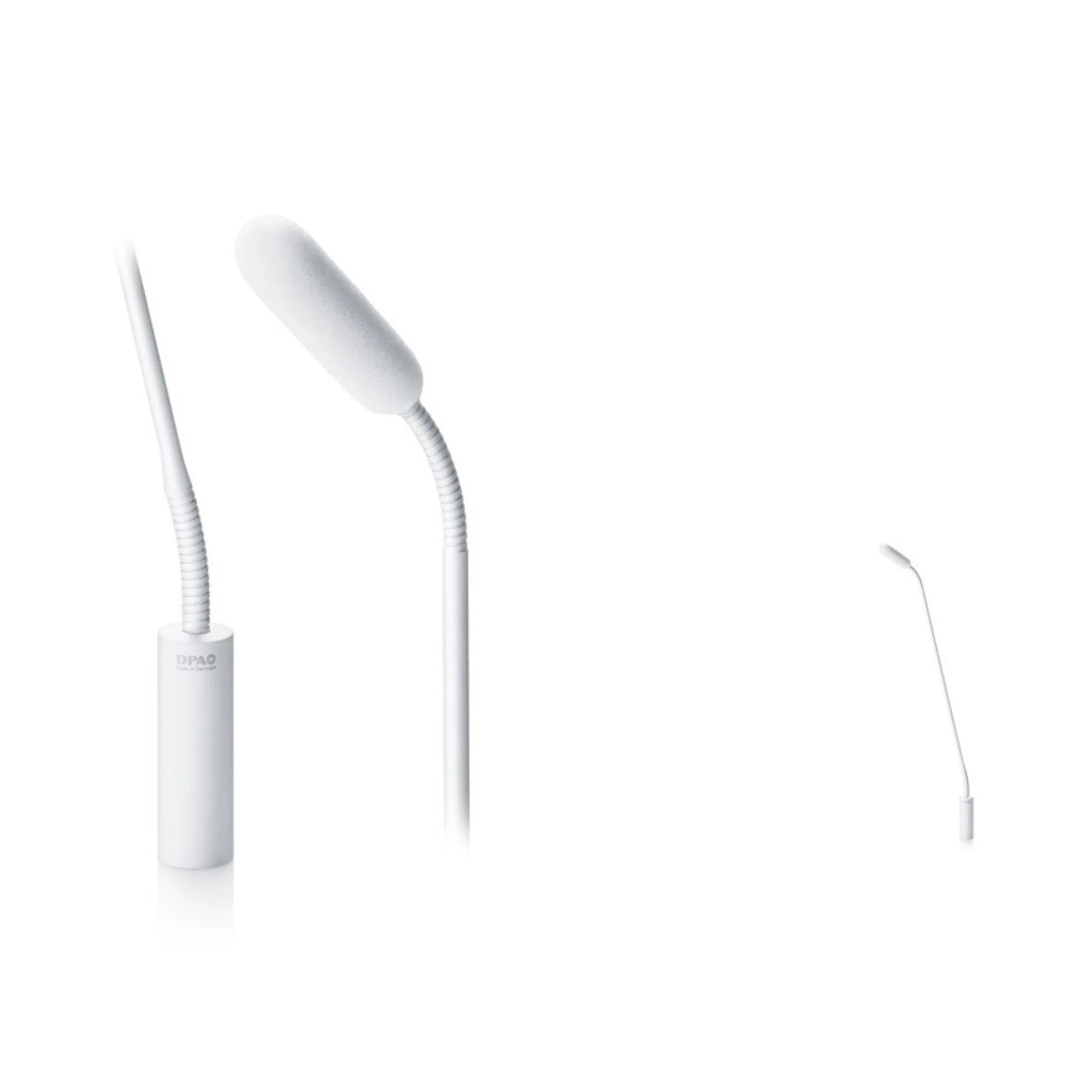DPA 4098 CORE Supercardioid Mic, White, XLR, 47 cm (18 in) Boom, top and bottom Gooseneck