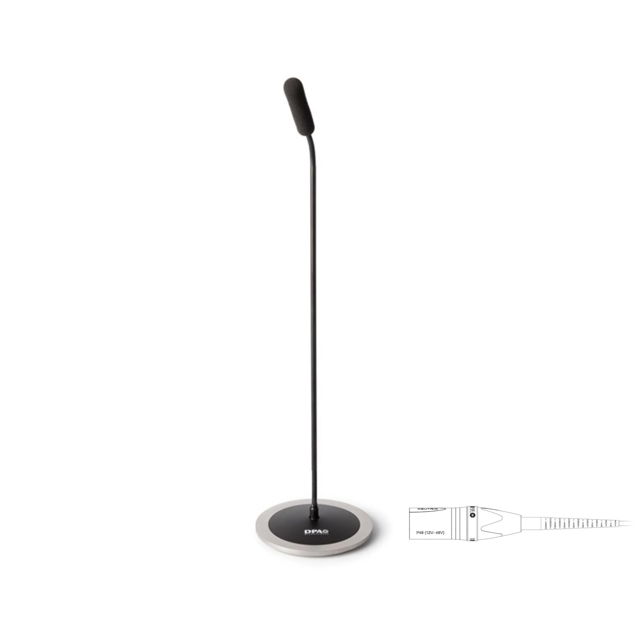 DPA 4098 CORE Supercardioid Tabletop Mic, 43 cm (17 in), Black,  XLR, P48