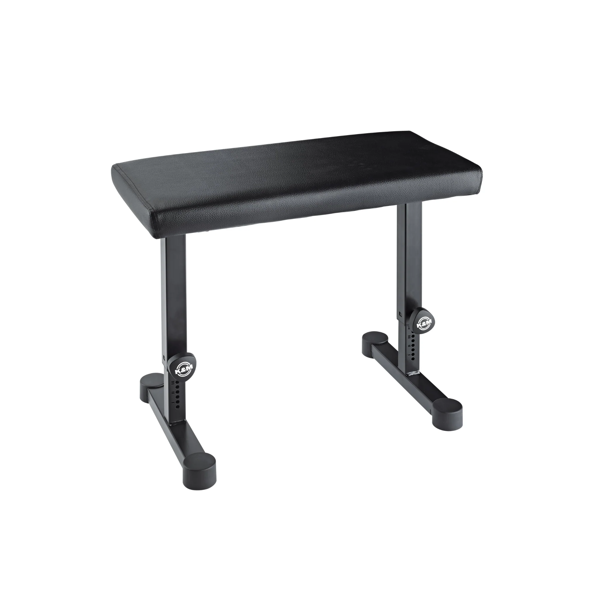 K&M 14085 keyboard bench, black leather