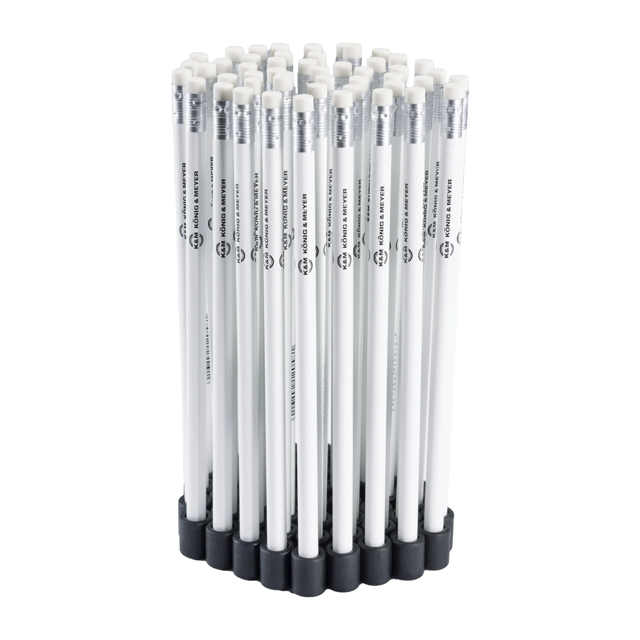 K&M 16099 Holding magnet with pencil, pack of 50, white