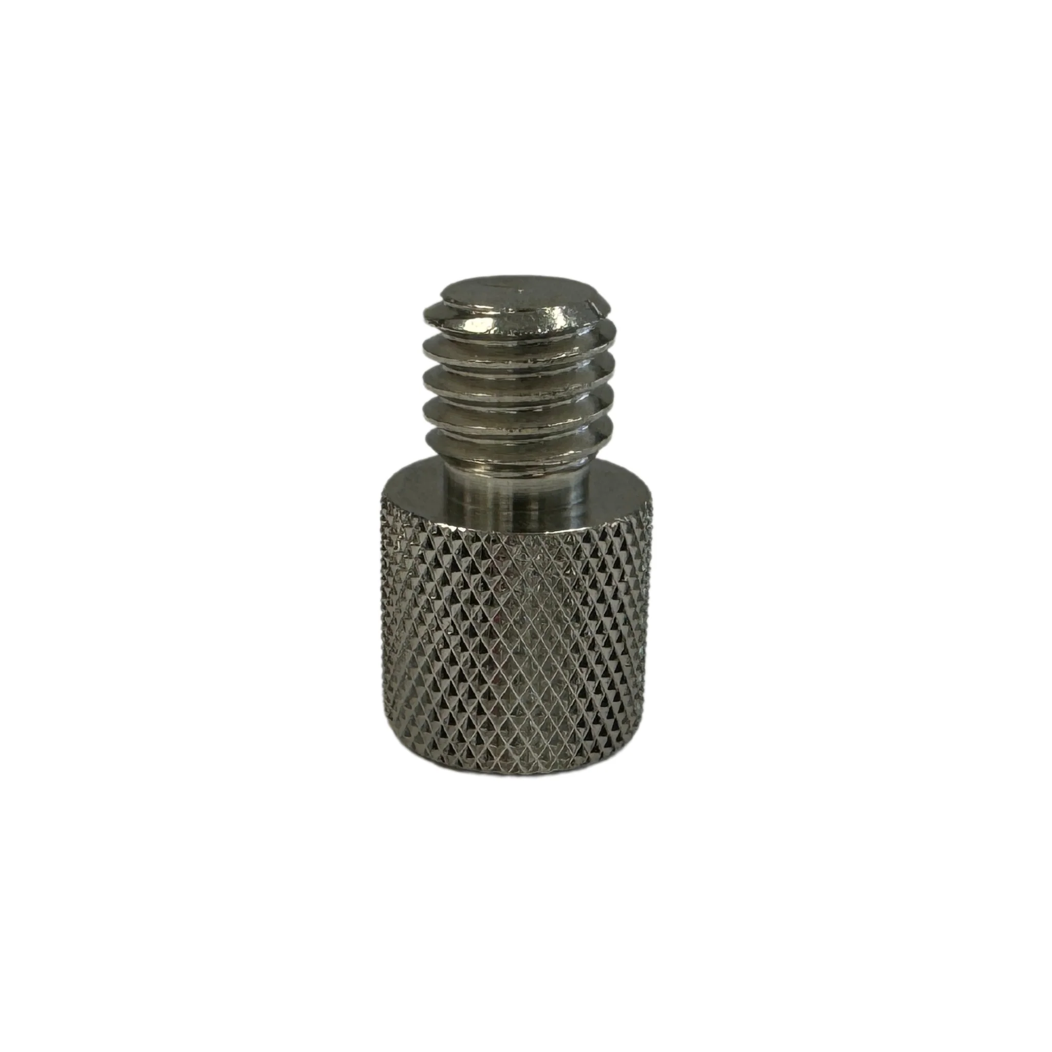 K&M 219 thread adaptor 3/8 inch internal thread, 1/2 external thread, nickel - Image 2