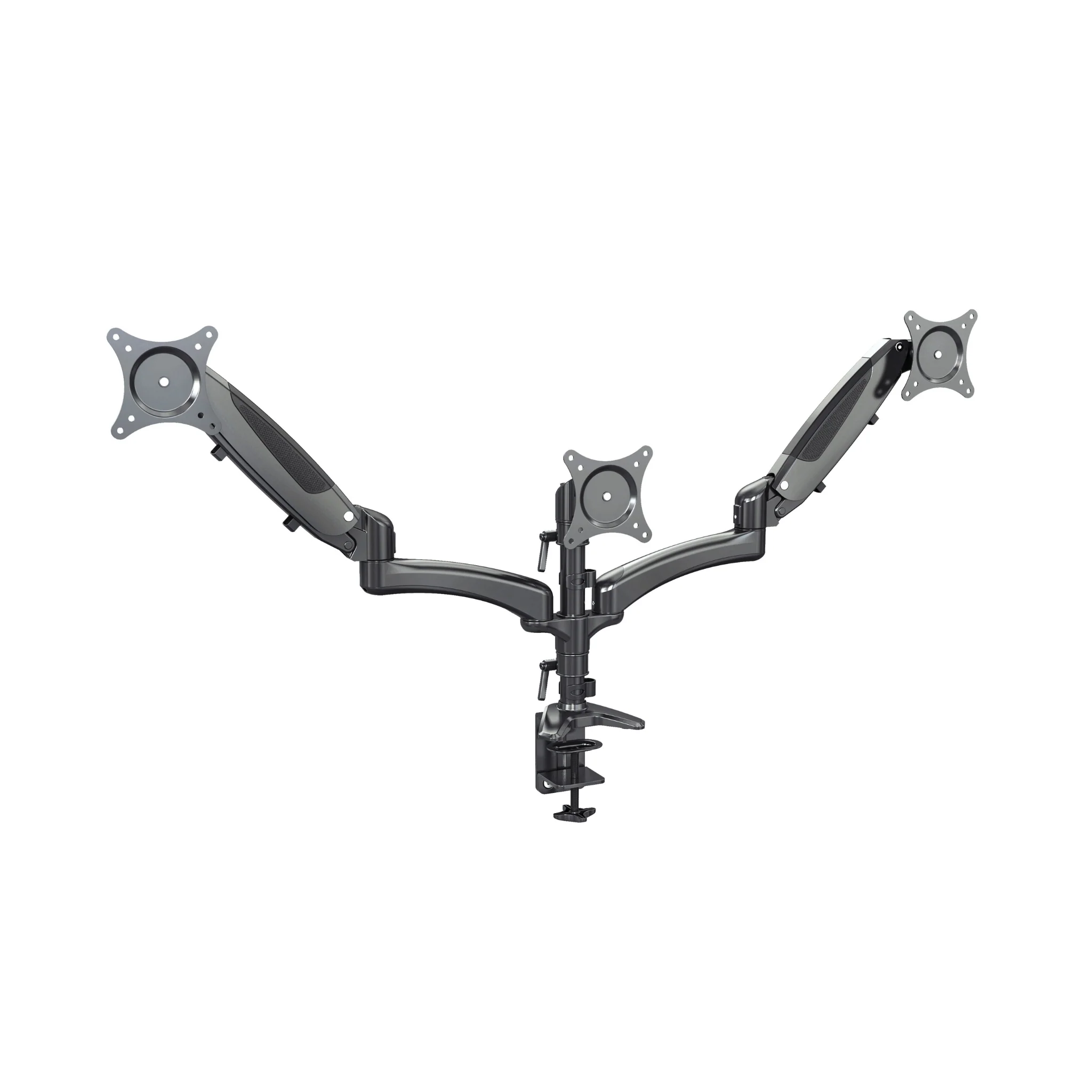 K&M 23878 Triple monitor mount, black