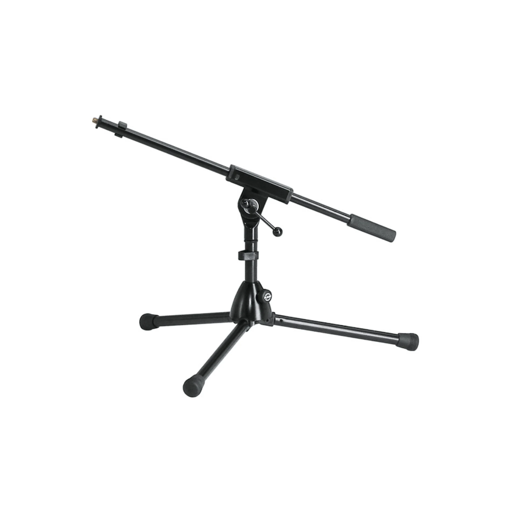 K&M 259/1 extra low microphone stand complete with t-bar boom arm, black - Image 2