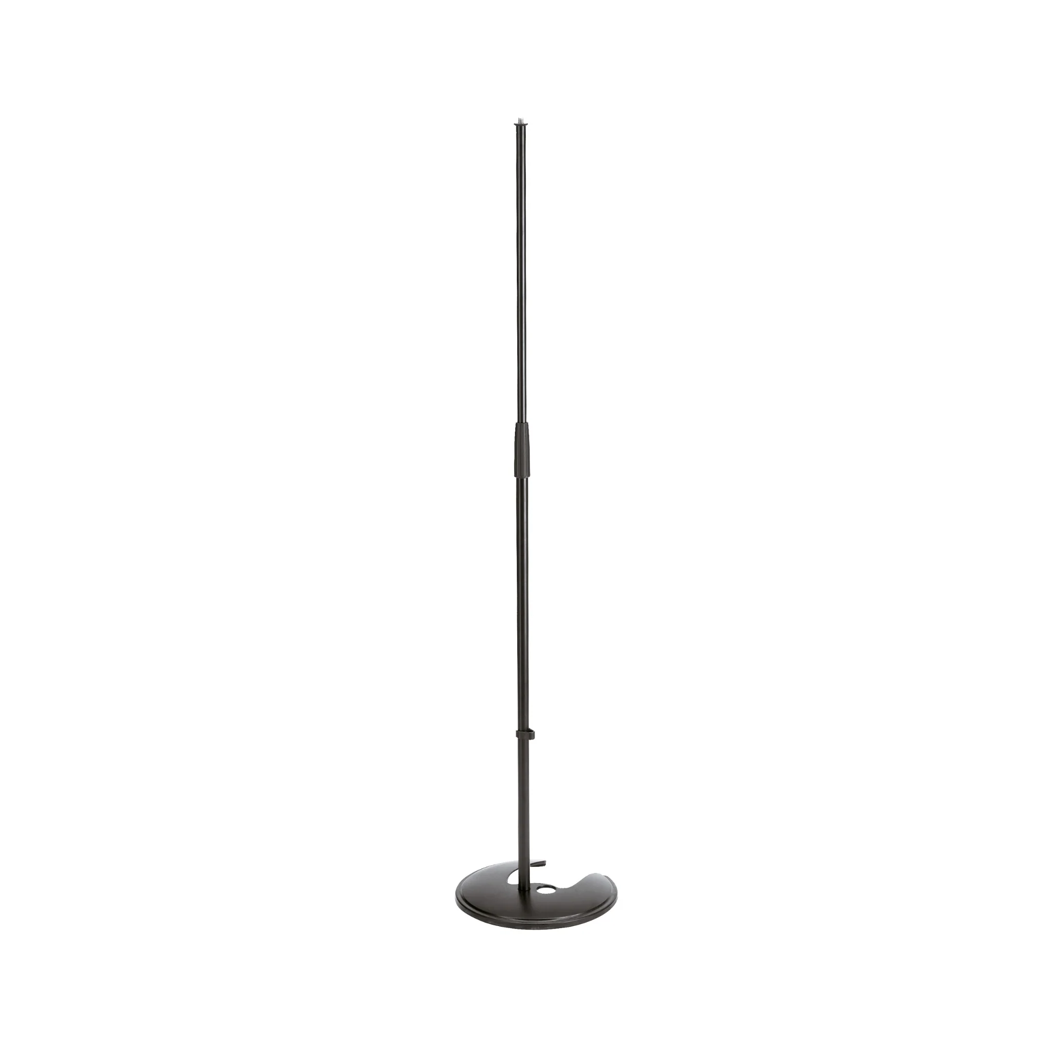 K&M 26045 stackable microphone stand with round base, black - Image 2