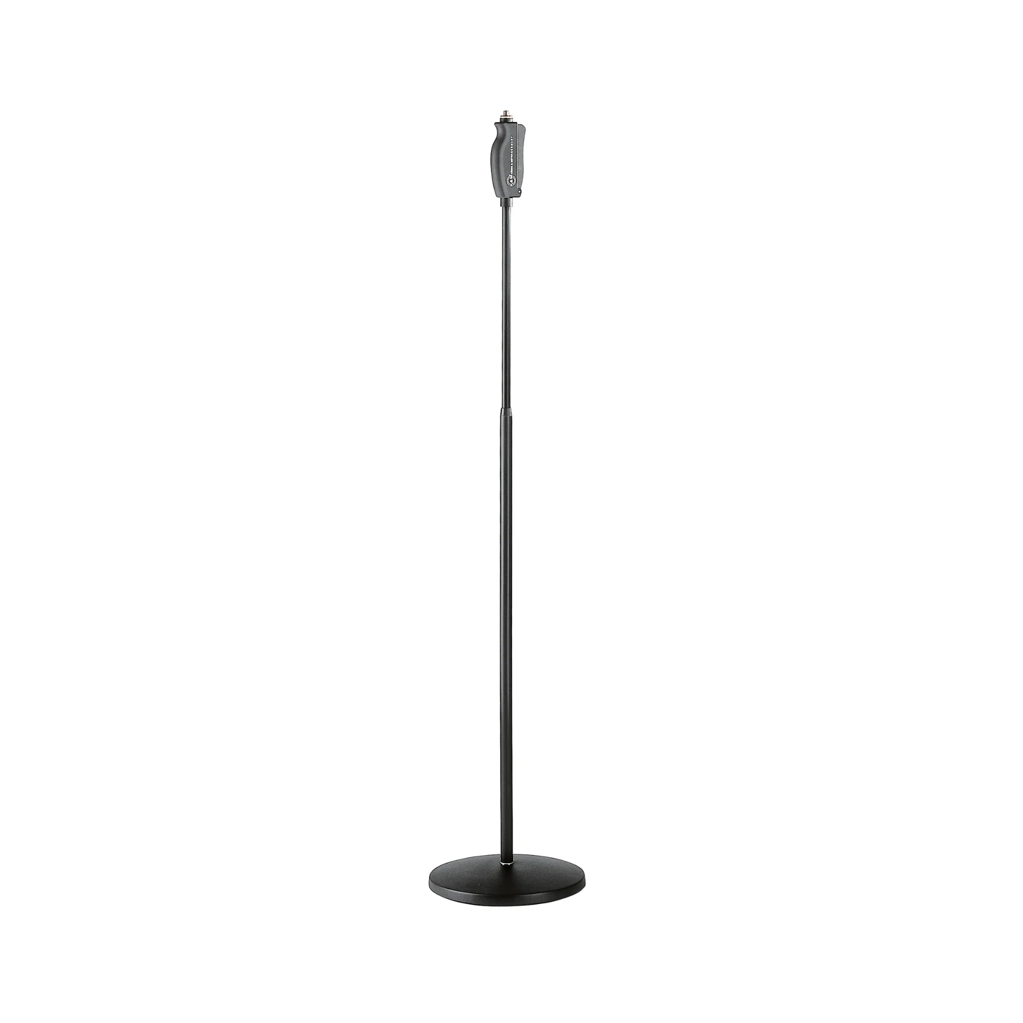 K&M 26085 'One-Hand' microphone stand with medium round base, black - Image 2