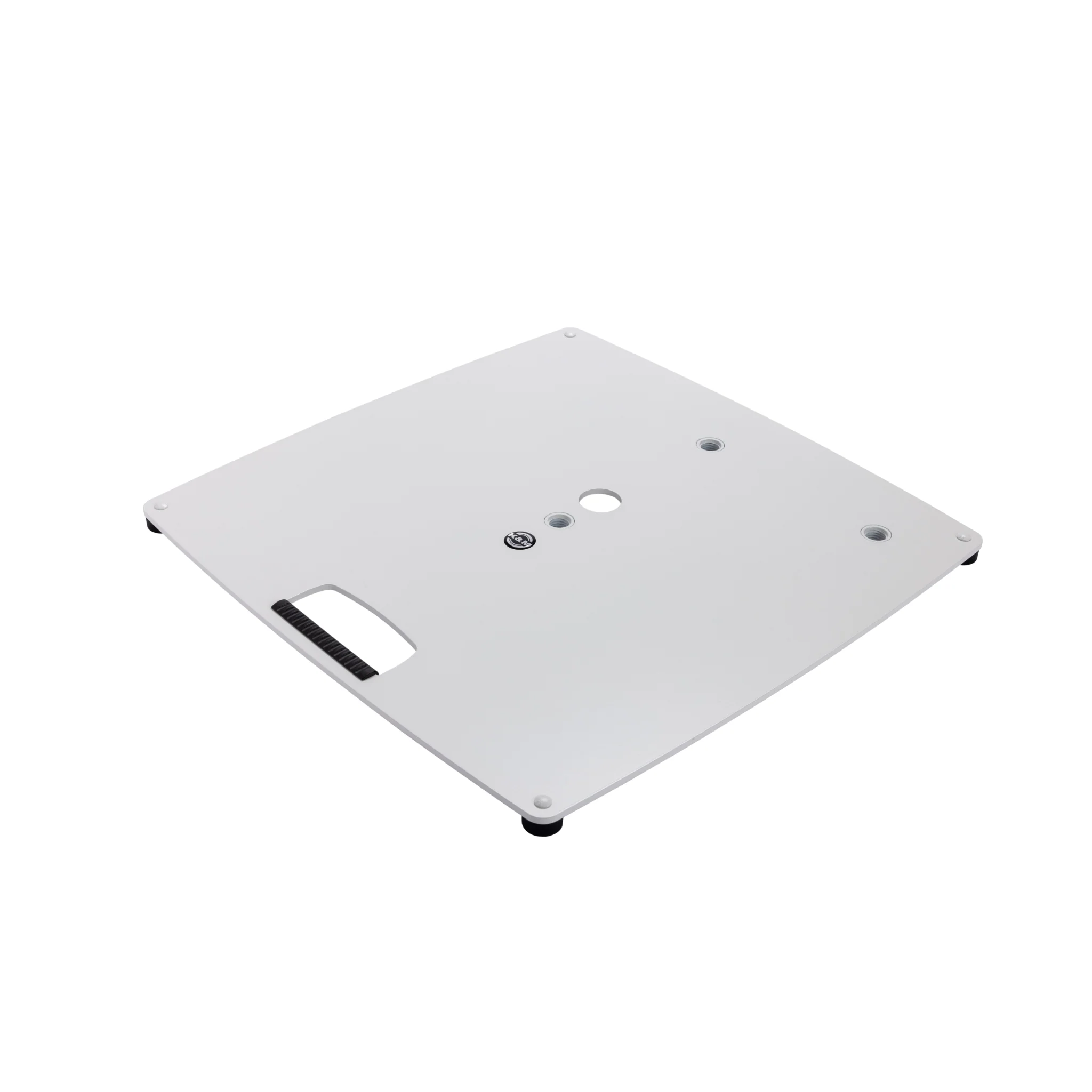 K&M 26716 Base plate L (3 x M20), pure white