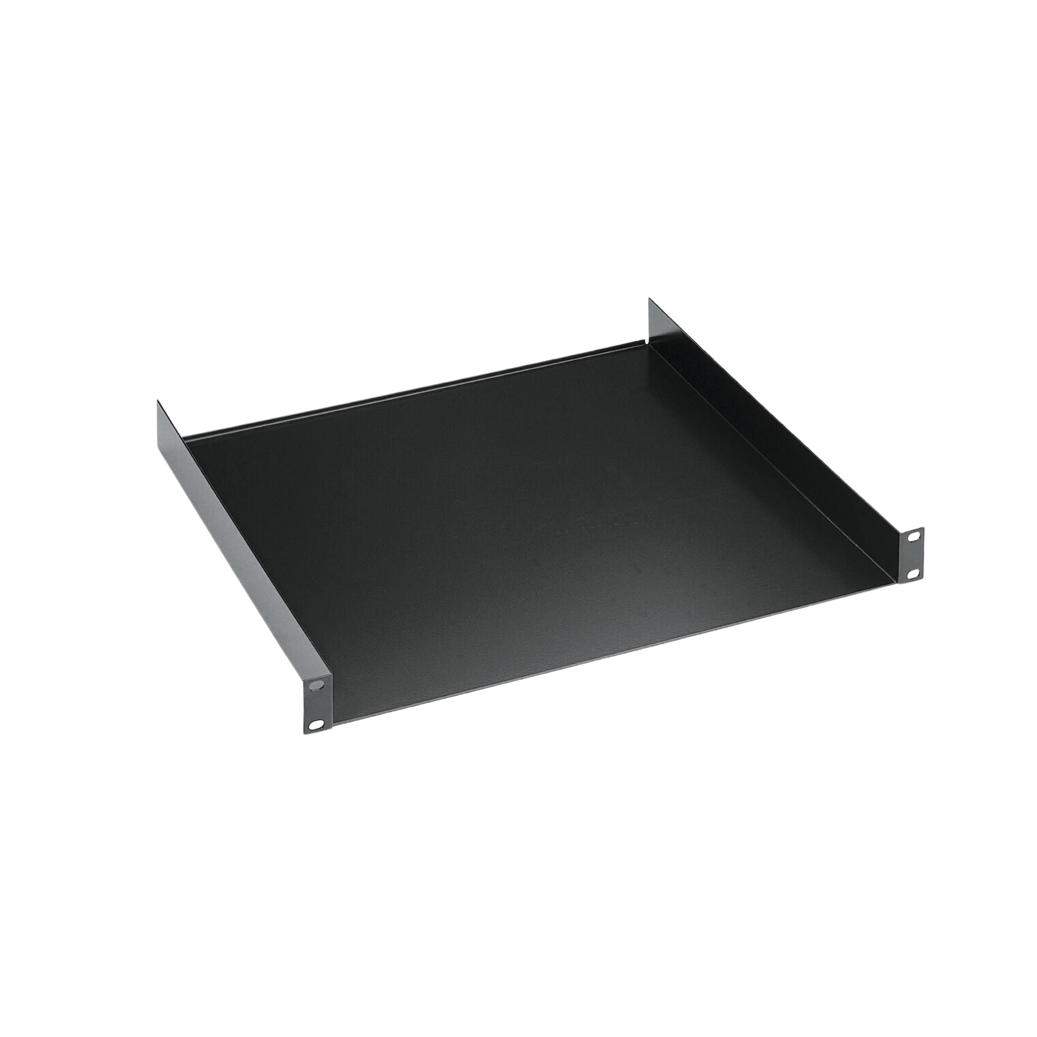 K&M 28481 19 inch rack shelf, 1U, 300mm, black - Image 2