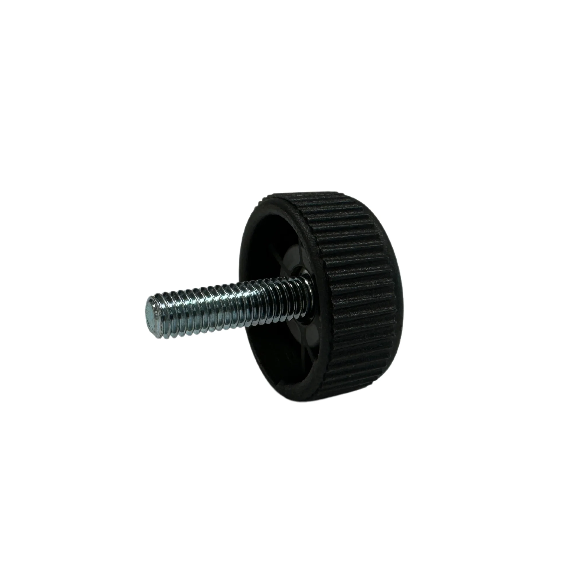 K&M knurled knob, M6 x 16mm, printed "K & M" - Image 2