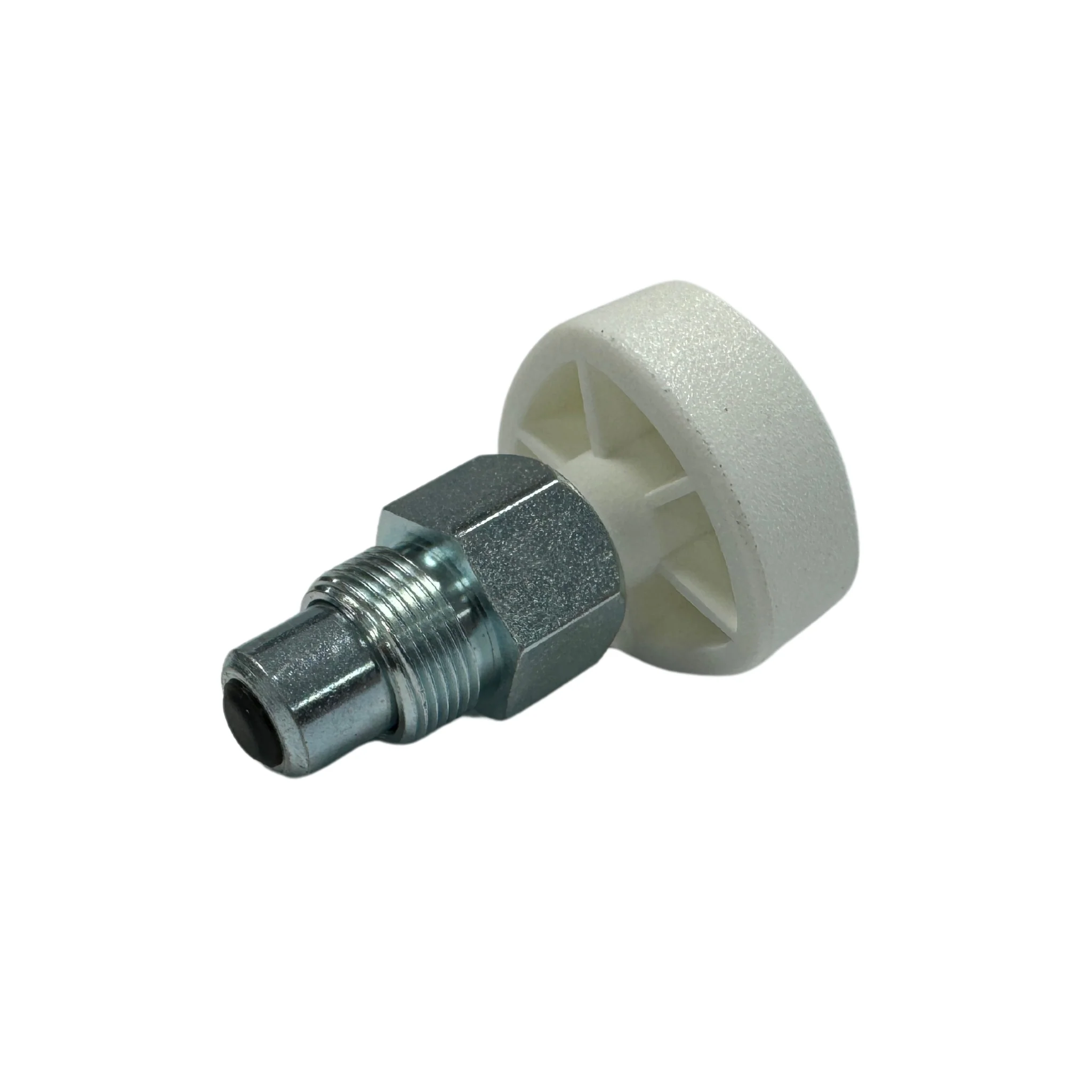 K&M spring loaded locking bolt (for speaker stand), white - Image 2