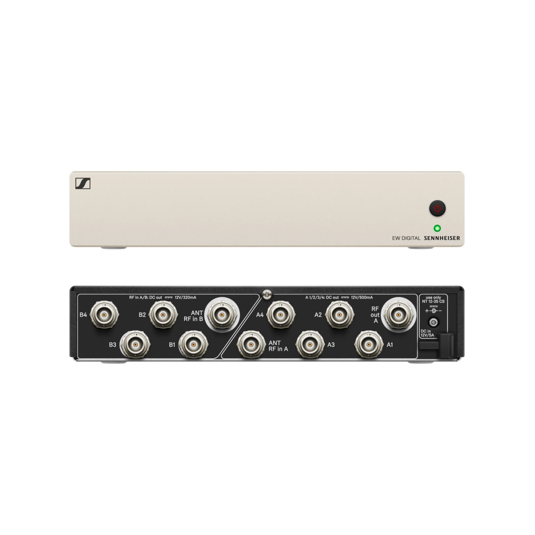 Sennheiser EW-D ASA (T-U-V-W) Active antenna splitter (dual 1;4) with DC power distribution for
