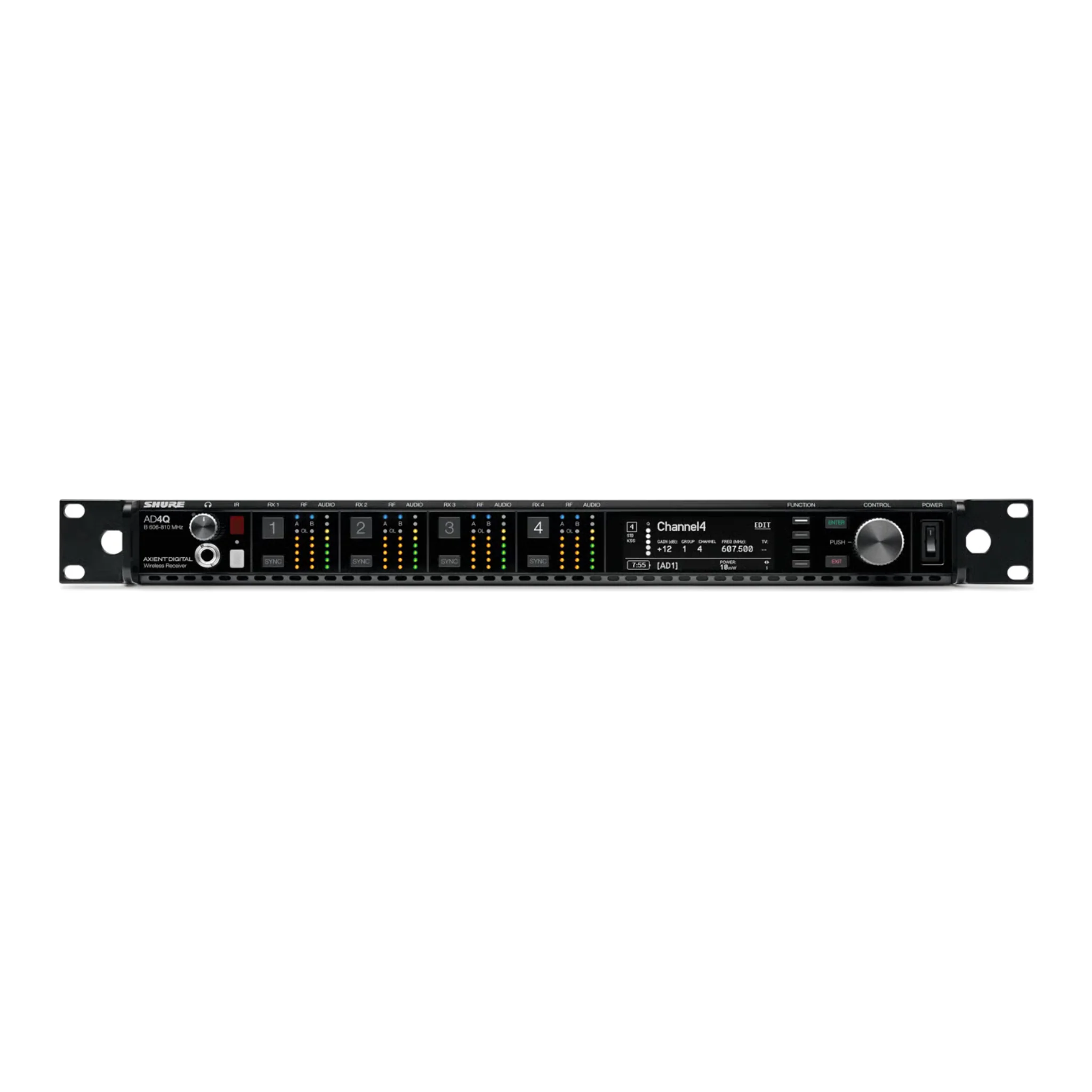 Shure Axient Digital four channel receiver. Without accessories (606-810 MHz)