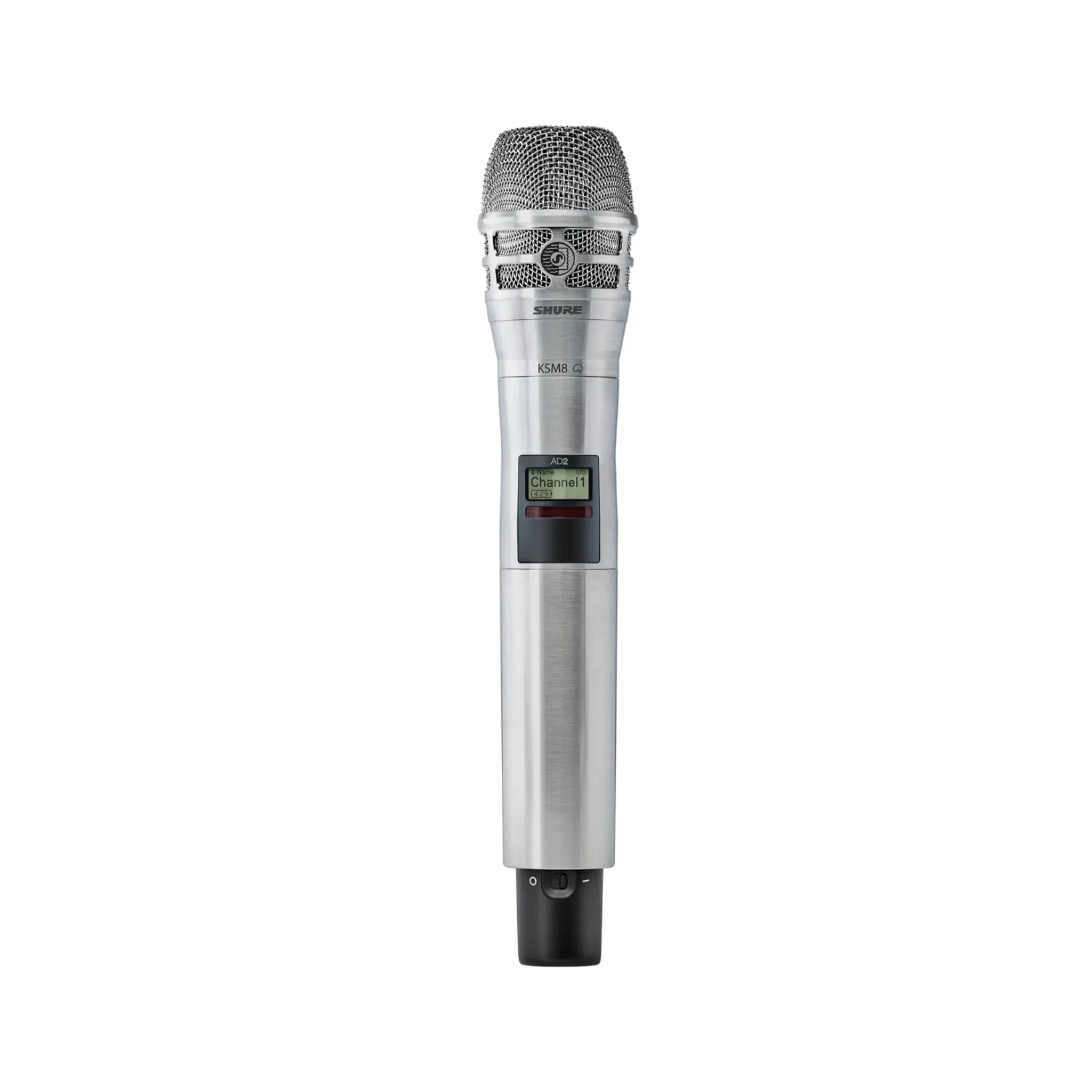 Shure Axient Digital handheld transmitter with KSM8 capsule (470-636 MHz) (nickel)