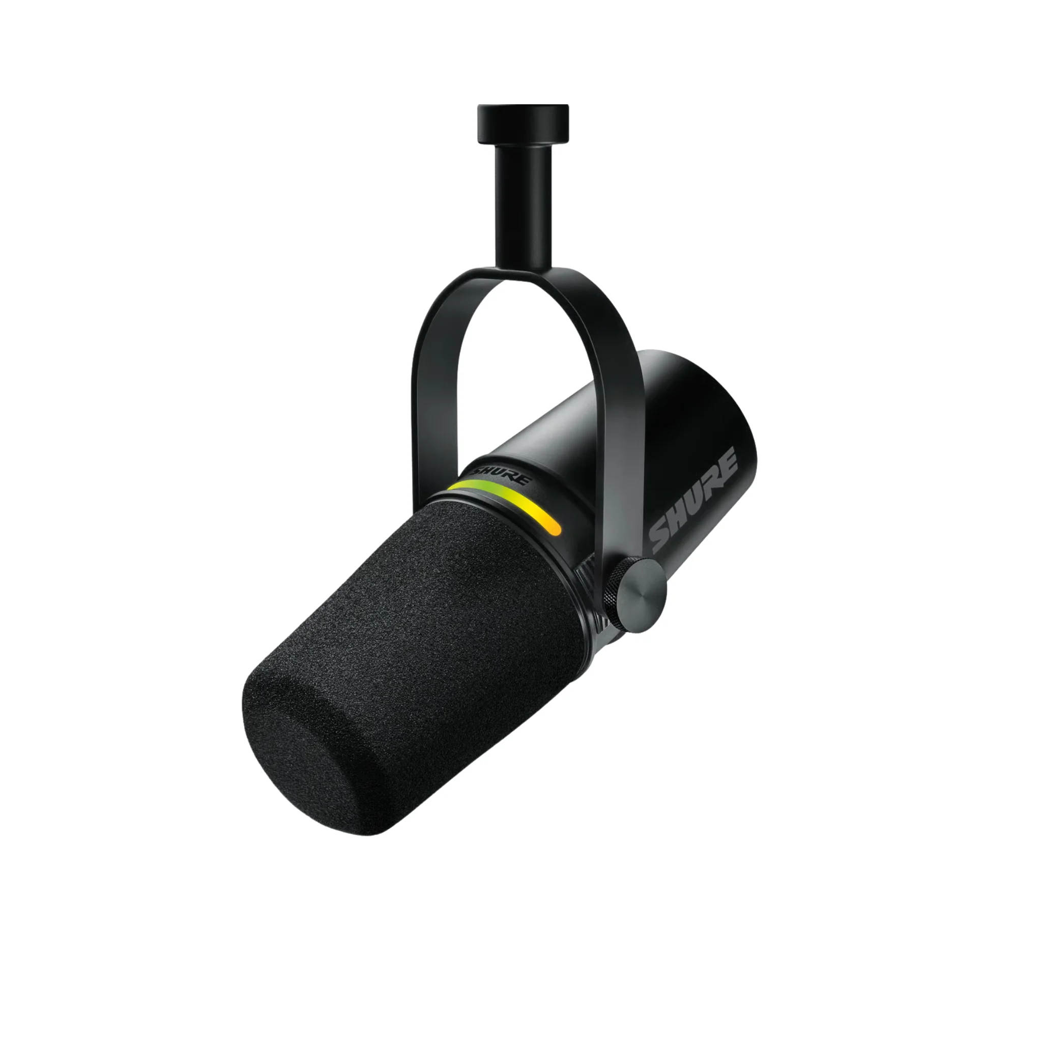 Shure Dynamic Microphone with both USB-C and XLR outputs, LED touch panel, with 3m USB-C cable,BLACK