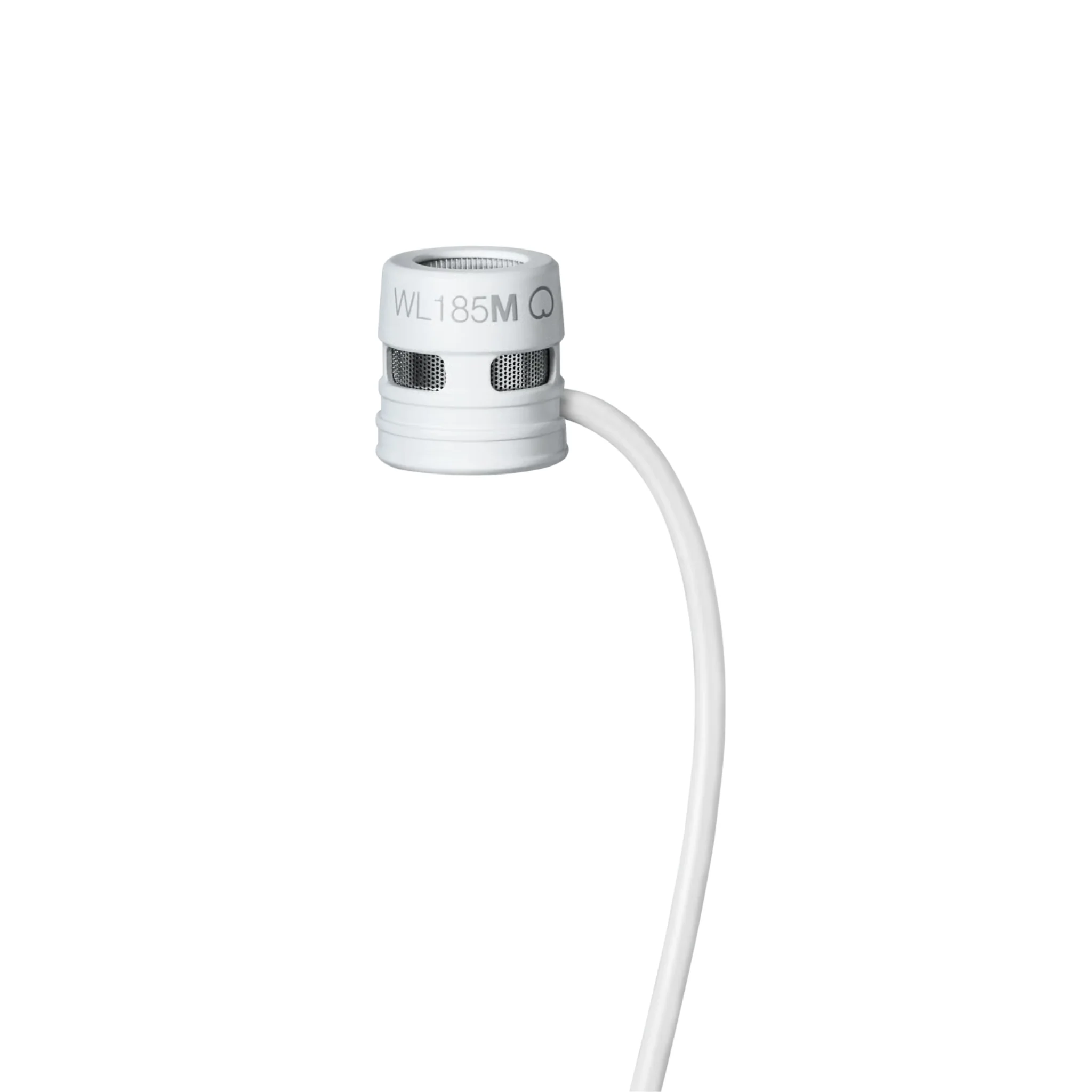 Shure WL185MW/C-TQG Low-profile Cardioid Lavalier Microphone, TQG, white