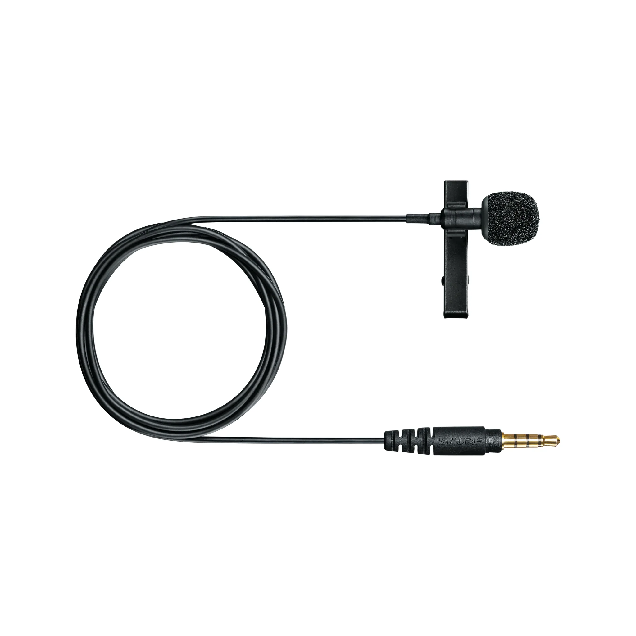 Shure Omnidirectional Condenser Lav Microphone compatible with all portable devices with a 3.5mm inp