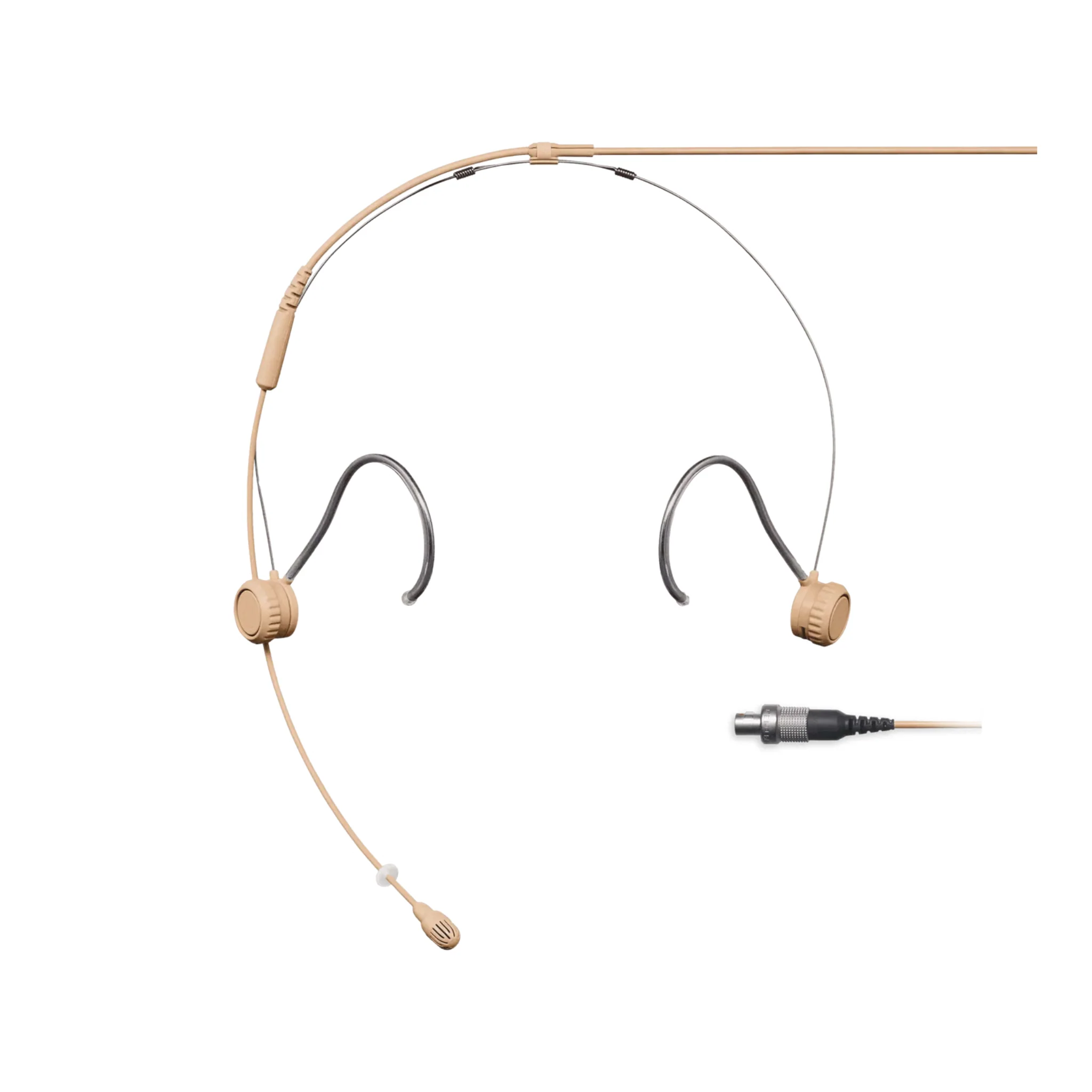 Shure Omnidirectional Condenser Microphone Headset with 1.6mm cable & LEMO connector (Tan)