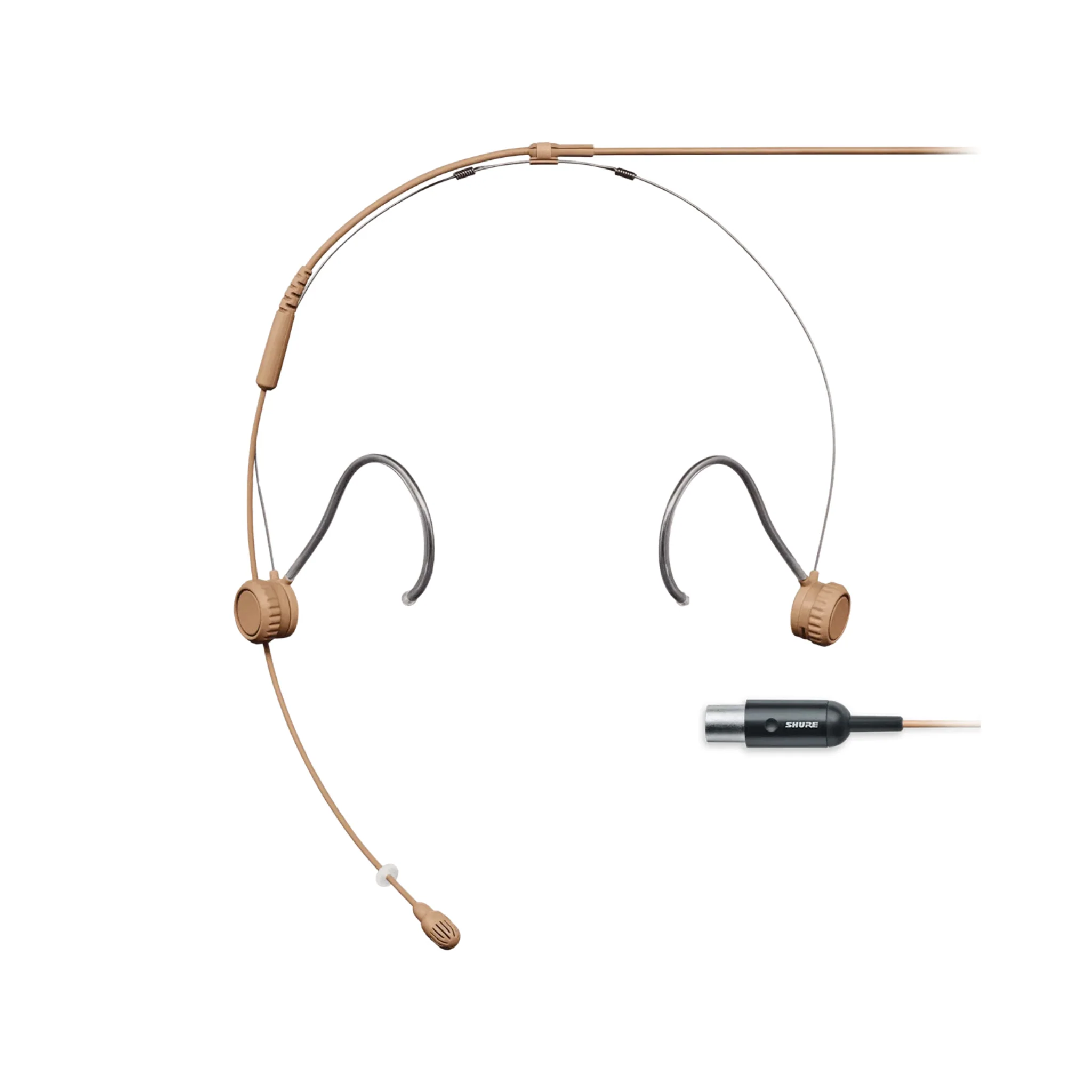 Shure Omnidirectional Condenser Microphone Headset with 1.6mm cable & MTQG connector (Cocoa)