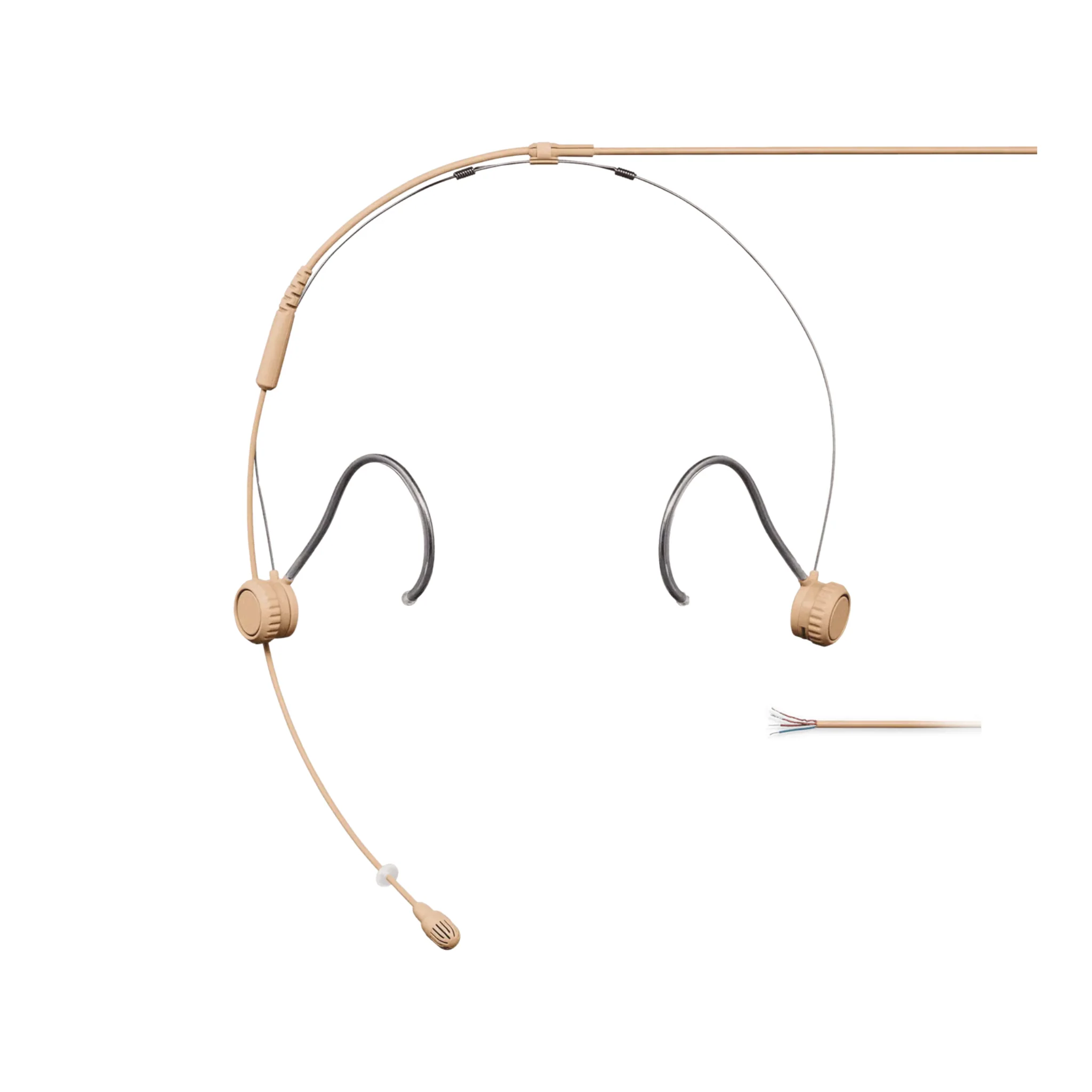 Shure Omnidirectional Condenser Microphone Headset with 1.6mm cable without connector (Tan)