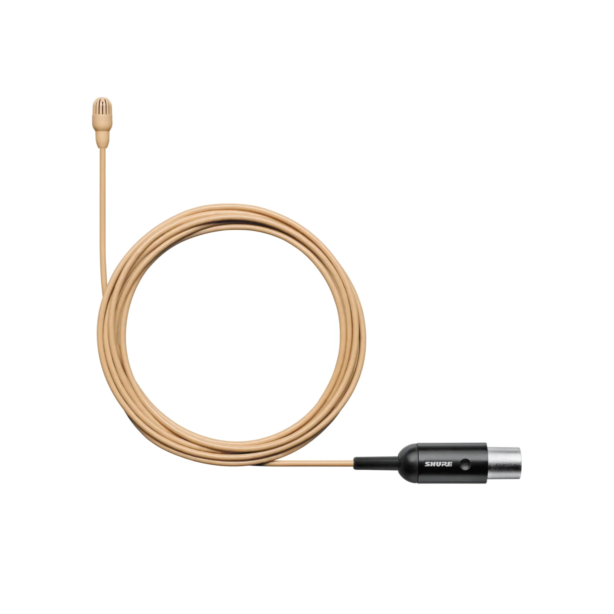 Shure Omnidirectional Condenser Microphone  (High-sens) with 1.6mm cable & MTQG connector (Tan)