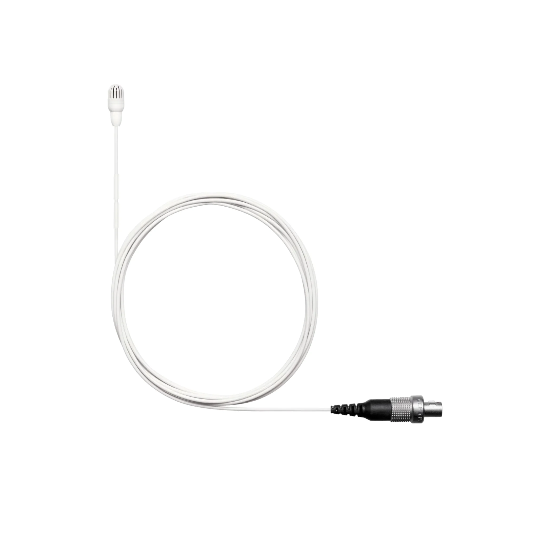 Shure Omnidirectional Condenser Microphone  (Low-sens) with 1.1mm cable & LEMO connector (White)