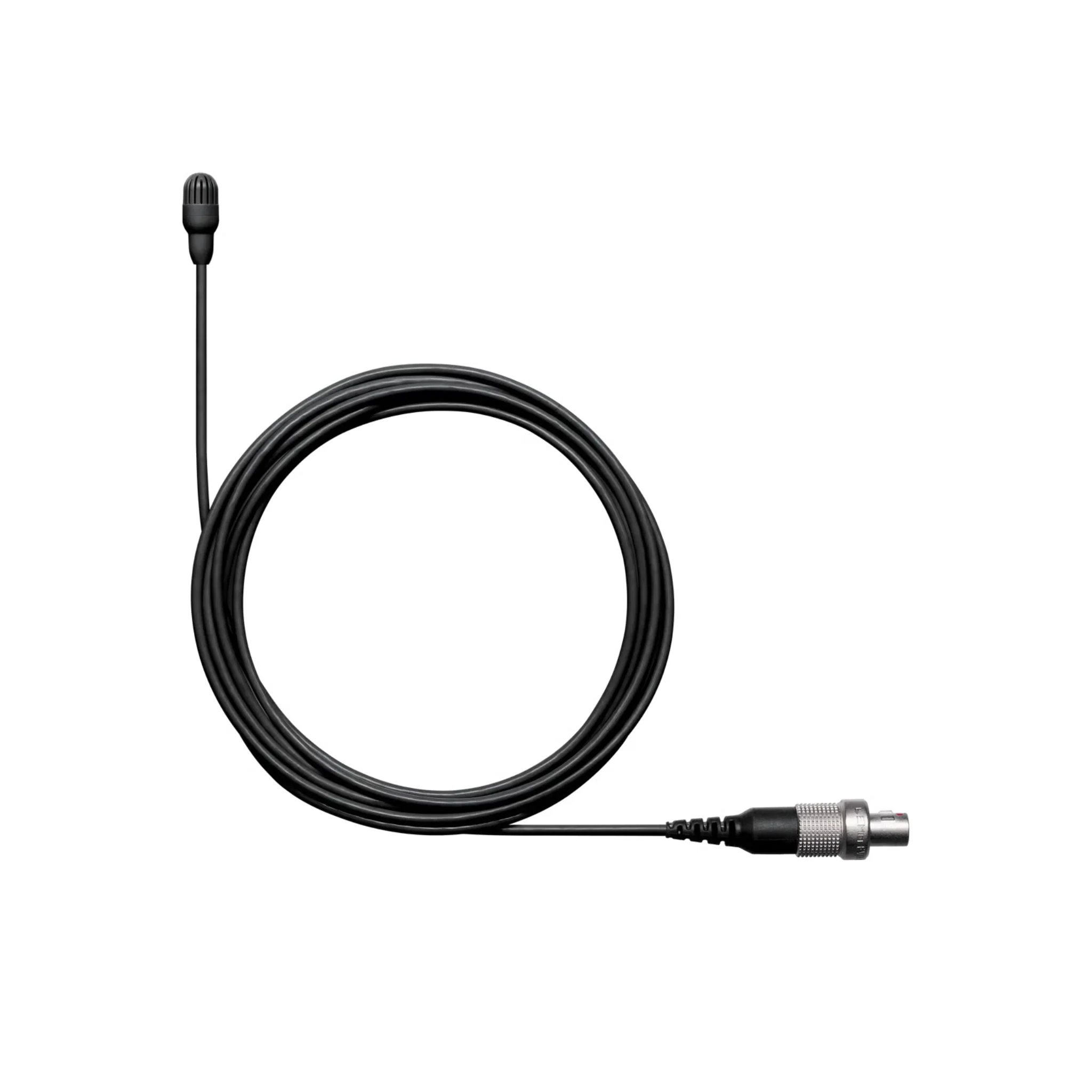 Shure Omnidirectional Condenser Microphone (Low-sens) with 1.6mm cable & LEMO connector (Black)