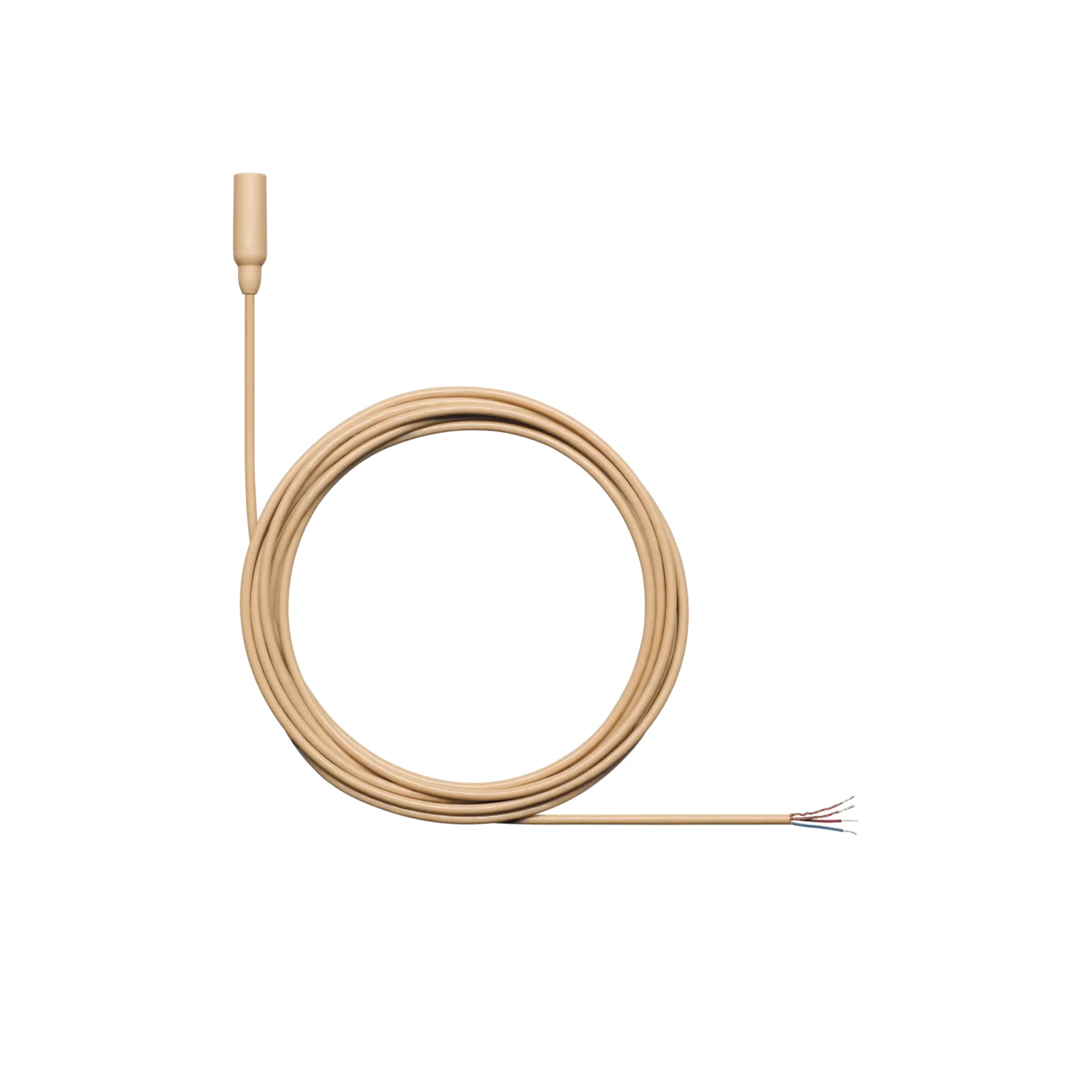 Shure Omnidirectional Condenser Microphone  (Low-sens)  with 1.6mm cable without connector (Tan)