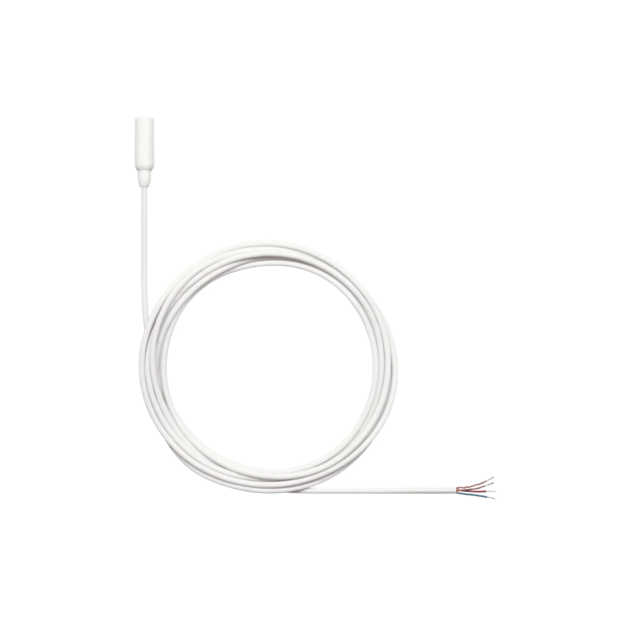 Shure Omnidirectional Condenser Microphone (Low-sens) with 1.6mm cable without connector (White)