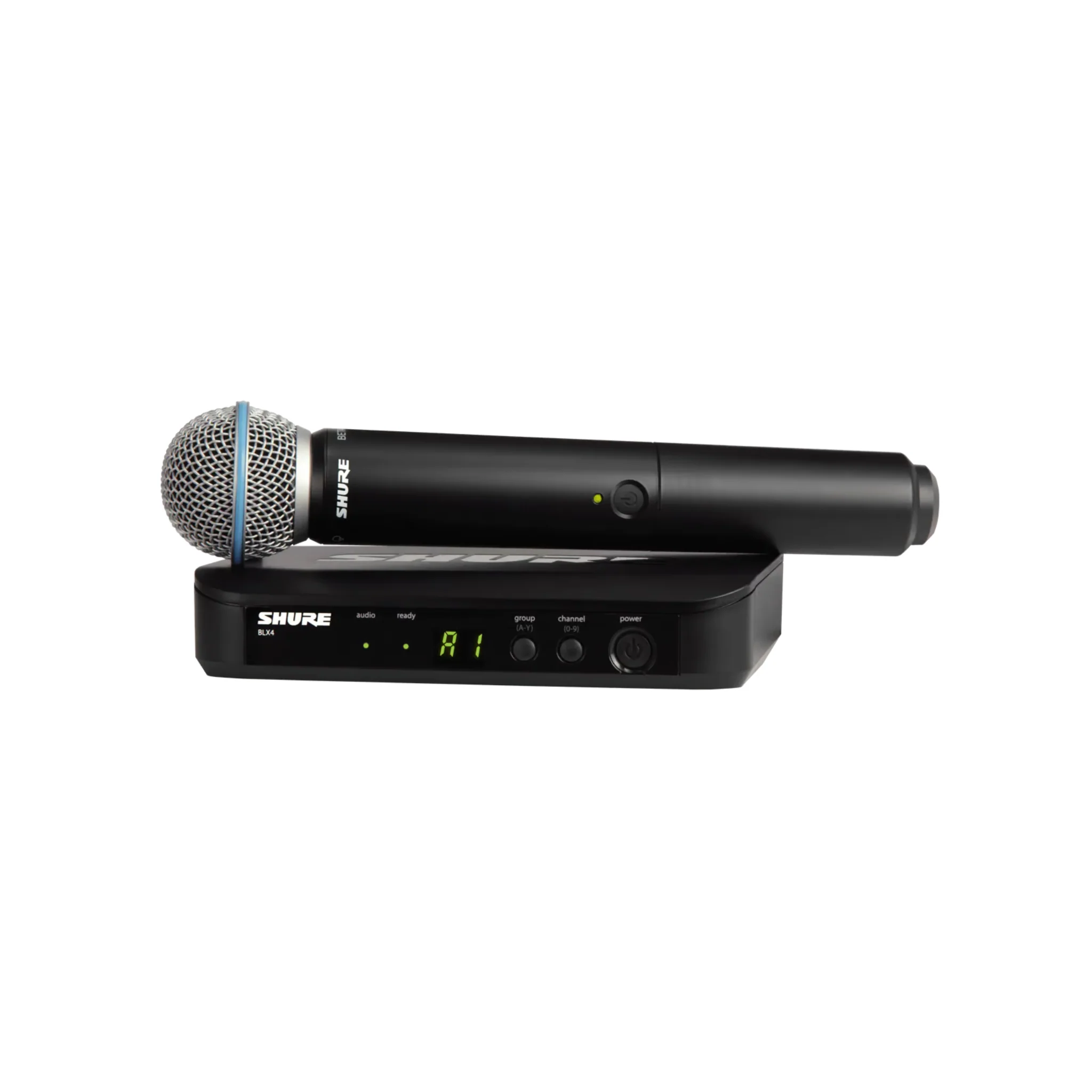 Shure single vocal system with Beta 58A capsule (Ch38-40)