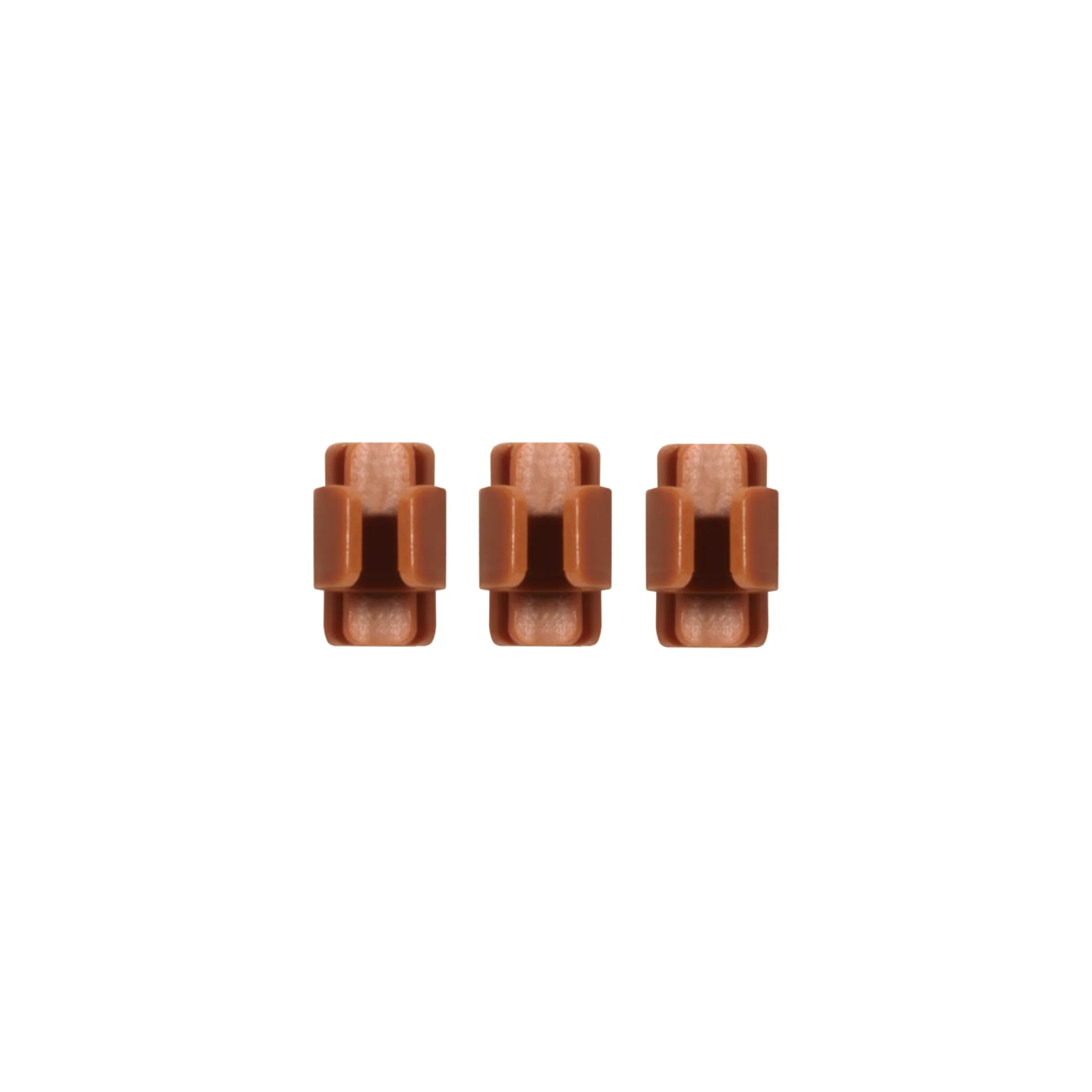 Shure TwinPlex Headset Cable Clip for TH53, 3 pieces (Cocoa)