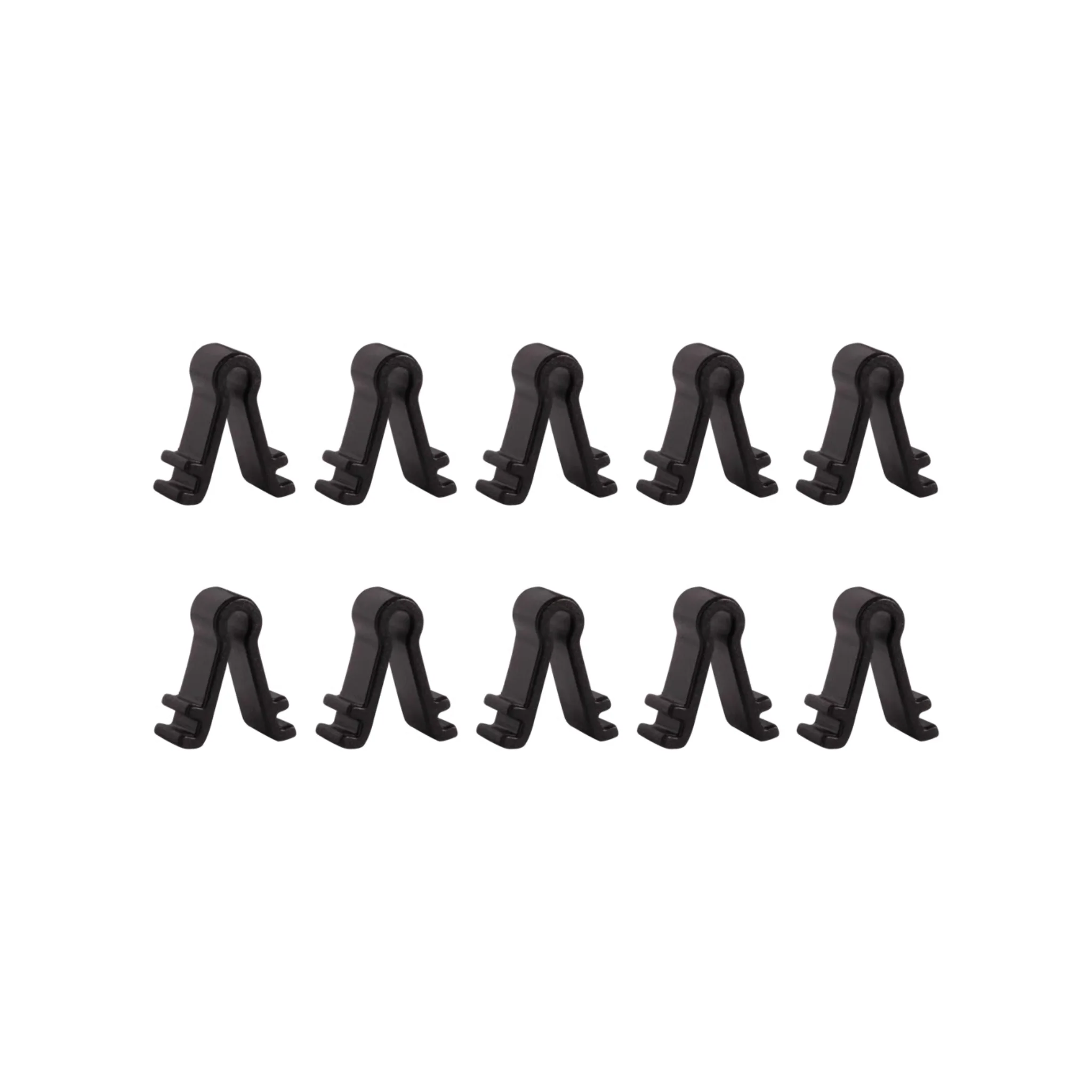 Shure TwinPlex Standoff TL40 Series for single or dual tie clip, 10 pieces (Black)