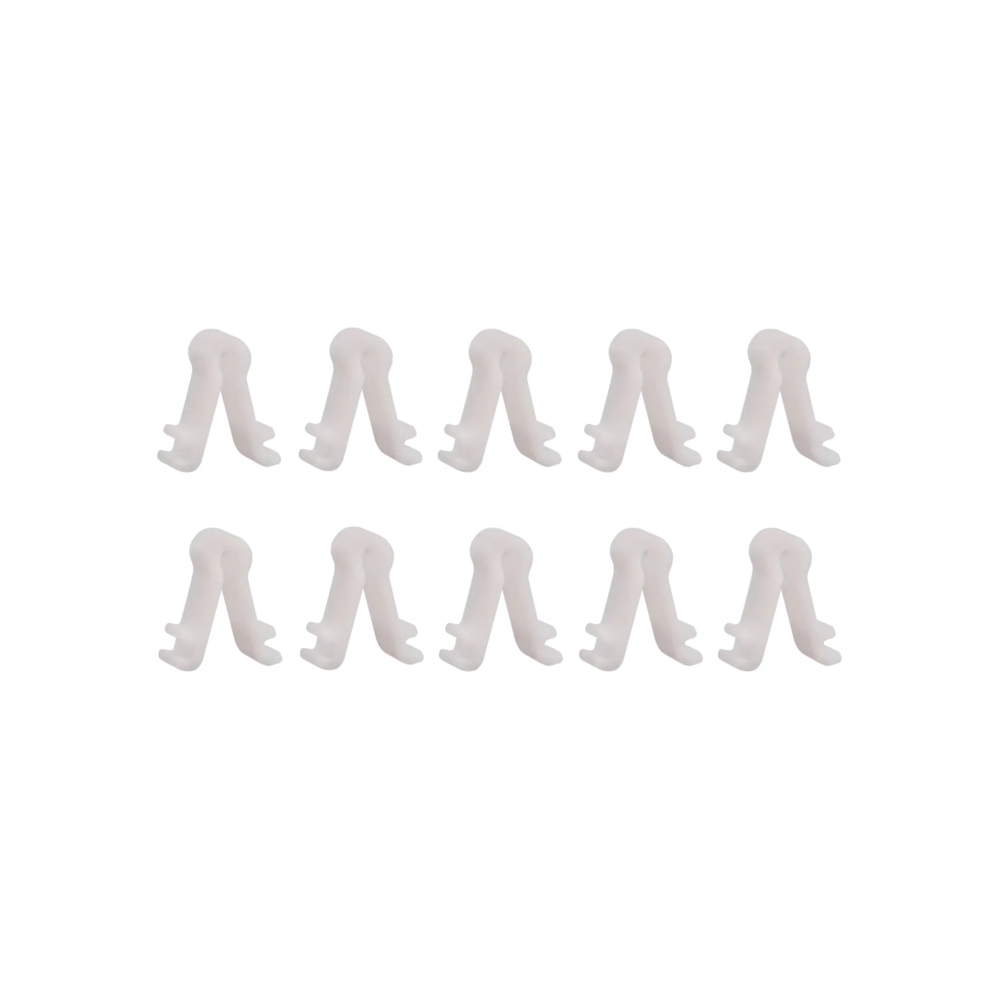 Shure TwinPlex Standoff TL40 Series for single or dual tie clip, 10 pieces (White)