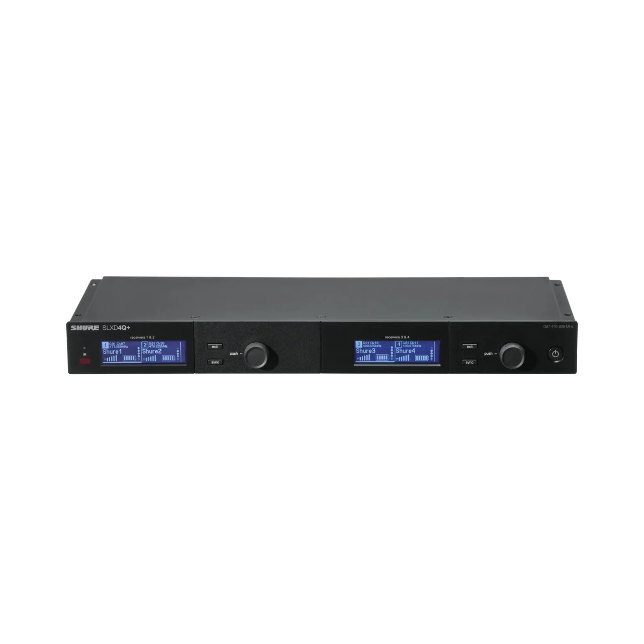 Shure Wireless Receiver, Quad, Dante